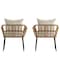 Flash Furniture Natural/Cream PE Rattan Wicker Patio Chairs, 2PK SB-1960-CH-CREAM-GG - alternate 4